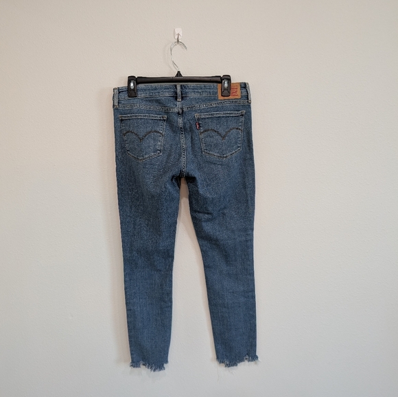 Levis 711 Skinny Deconstructed Skinny Jeans Size 29 - Picture 5 of 7